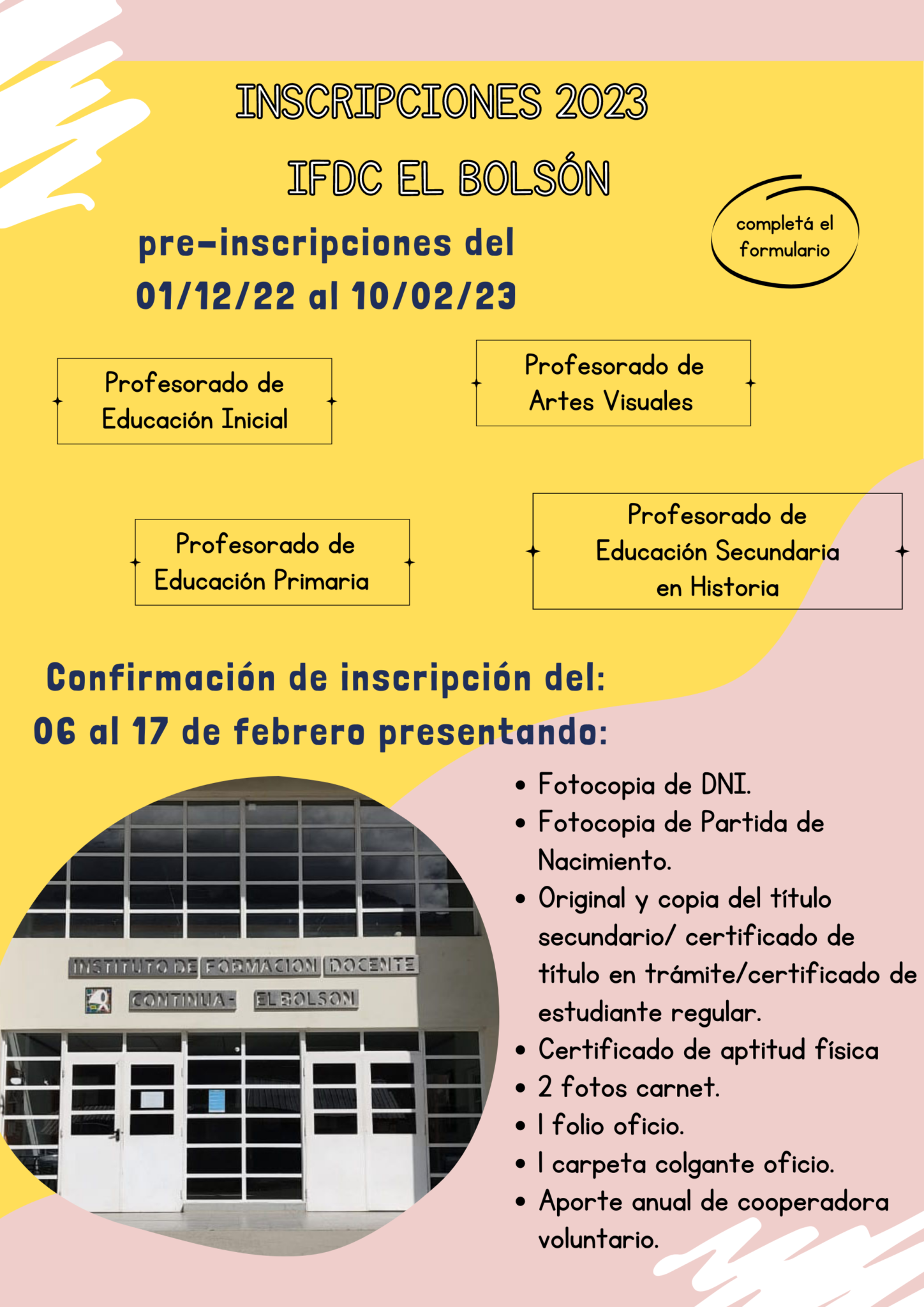 Instituto de formaci n docente continua de el bols n